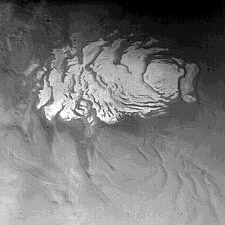 South Polar Cap from Mariner 9